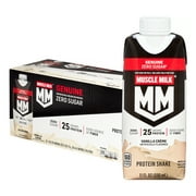 Muscle Milk Genuine Protein Shake, Vanilla Crme, 11 fl oz Carton, 12 Pack
