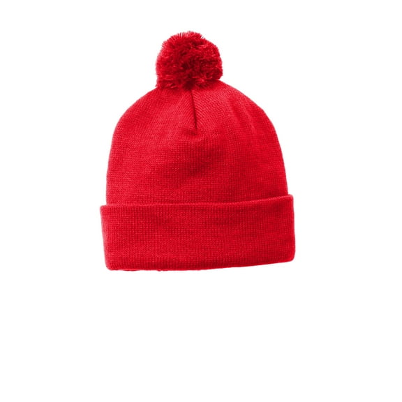 Sport Tek Adult Unisex Regular Beanie True Red One Size Fits All