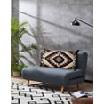 thumbnail image 3 of Boho Brown Teal Red Pillow Covers King Size, Southwestern Geometric Art Vintage Soft Bed Throw Pillowcases Breathable Cooling Long Lumbar Body Pillow Sham Cover for Bed Sofa 20''x40'', 3 of 7
