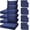 NavyBlue, variant on All Smiles 8-Piece Waterproof Patio Furniture Cushion Covers,Replacement Seat Slipcover Set for Outdoor Chair (No Insert),24x24 & 24x20,Orange
