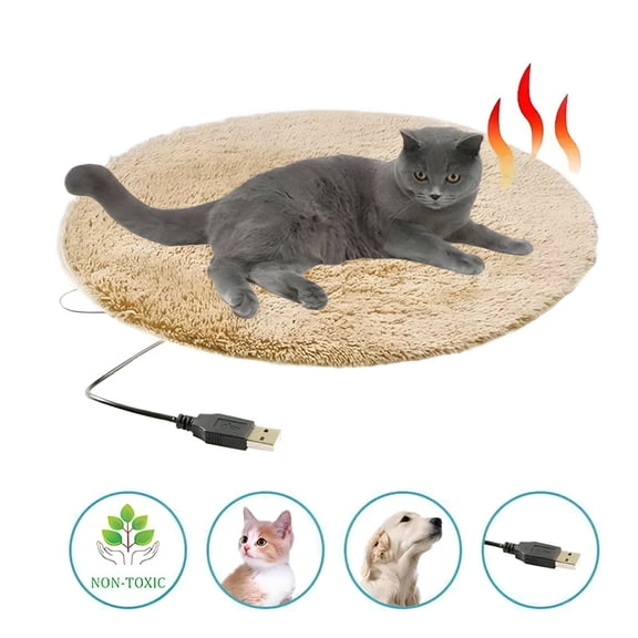 HIBIBUD Cat Heating Pad Heated Cat Bed Indoor Pet Heating Pad Pet Heating Pads for Cats