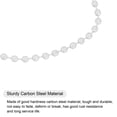 thumbnail image 4 of Uxcell 4.72" Ball Bead Chains with Connectors for Chains DIY Crafts, 24 Pack White, 4 of 6