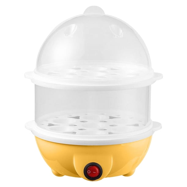Adaptador para Cocedor de Huevos Eléctrico Eu para Facilitar La Limpieza de Huevos Cocidos para de La Oficina Del Desayuno doble capa amarilla Gloria cocedor de huevos