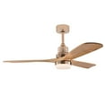 thumbnail image 7 of 48" Modern Gold Ceiling Fan with Lights, 3 Wood Blades, Remote Control, 3-Speed Reversible, Outdoor/Indoor, 100250 sq.ft., 7 of 7