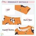 thumbnail image 4 of Cute Penguin Pattern Cotton Pajamas 2 Piece Set Sleepwear Soft and Comfortable Homewear Nightwear, 4 of 7
