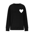 thumbnail image 5 of Vetsdori Womens Valentine Sweatshirts Pullover Spring Shirts Crew Neck Graphic Gifts for Girlfriend, Cute Sweatshirts for Women Love Heart, 5 of 6