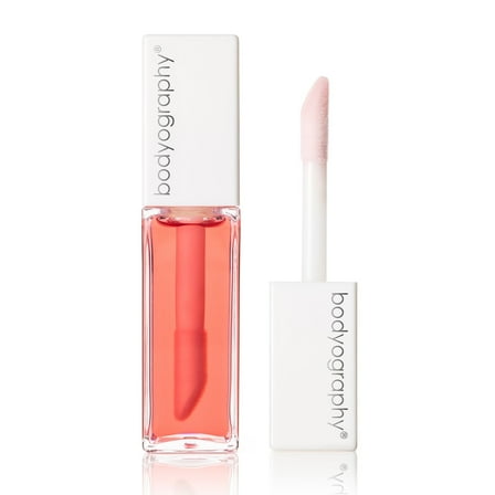 Bodyography Glossy Lip Oil, Lip Moisturizer, Lip Hydration, Juicy, 0.3 oz