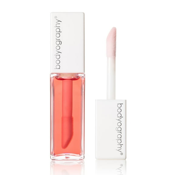 Bodyography Glossy Lip Oil, Lip Moisturizer, Lip Hydration, Juicy, 0.3 oz