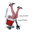 thumbnail image 3 of Christmas Decroations, Santa Legs for Christmas Tree, Christmas Tree Swinging & Kicking Legs, Funny Santa Stuffed Leg Stuck in Tree Topper for Christmas Tree Decoration & Home New Year Party Decor, 3 of 3
