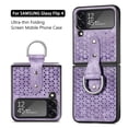 thumbnail image 2 of SaniMore for Samsung Galaxy Z Flip 4 Folding Case with Anti-Slip Strap, Rugged PC Case for Samsung Z Flip 4 Cover with Wireless Charging & Ring Lanyard Full Body Protective Case, Black, 2 of 10