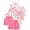 Pink Floral, variant on Girls Summer Clothes 8 Piece Outfit Set for Kids, Cami Tank Tops and Shorts Matching Sets, Breathable Casual Beach Wear,Pink Floral,11-12Y