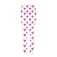 thumbnail image 4 of lcziwo Lightning Sale, Leggings for Women Valentines Day Tummy Control Yoga Pants Milk Silk Soft Tight Workout Pant Cute Love Heart Print Leggings Pink XXL, 4 of 5