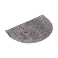 thumbnail image 2 of Juego de alfombras para baño, conjunto de secado rápido, absorbente ultra Chenille, alfombra suave para baño, dormitorio, sala de estar, puerta - Semi-Círculo Gris, 2 of 5