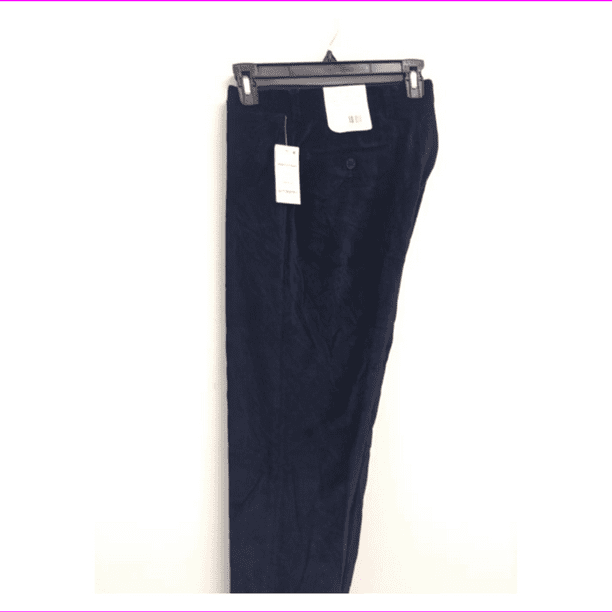 Calvin Klein Men's Slim-Fit Velvet Dress Pants 30X30/NAVY 