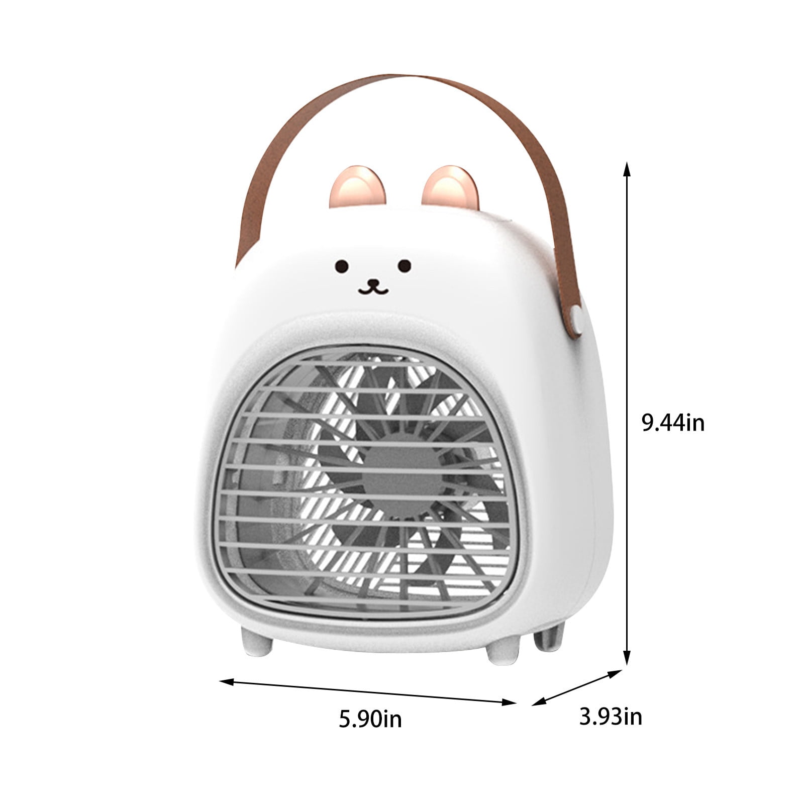 PHIGZNT Portable Air Conditioners, Portable AC Unit Evaporative Air Cooler 180°Auto Rotation, 3 Wind Speeds, 2-4H Timer, Personal Mini Cooling Fan for Home Room Bedroom Office Camping