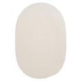 thumbnail image 1 of Colonial Mills Rug BR10R048X072 Boca Raton - White 4 ft. x 6 ft. Braided Rug, 1 of 1