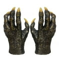 thumbnail image 1 of WHEANG Gloves Halloween Skeleton Gloves Werewolf Wolf Hand Gloves Wolf Gloves Halloween Gothic Cat Gloves Masquerade Devil Finger Gloves One Size Green, 1 of 7