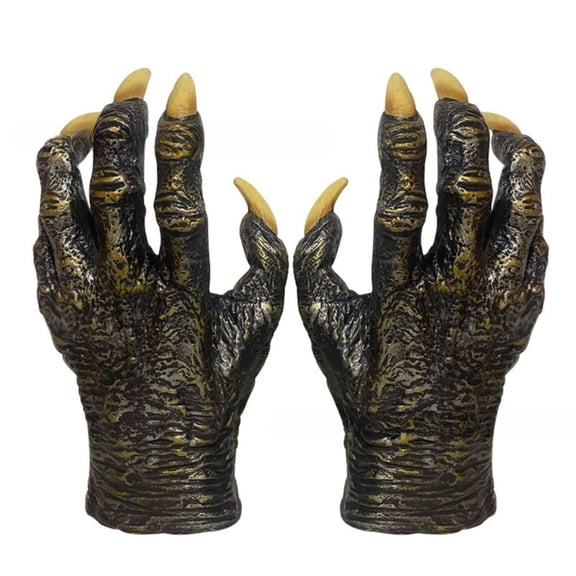 Halloween Skeleton Werewolf Gloves Wolf Hand Claws Gothic Cat Devil Finger Gloves Cosplay Masquerade Costume Party for Adults