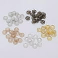 thumbnail image 3 of U8MO 500 pcs Filigree Flower 9mm Bead Caps End Caps for Craft DIY Jewelry Making-Silver, 3 of 9