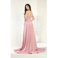 thumbnail image 4 of Women's May Queen evening elegant Dress Straight Across Mermaid Gown MQ2156 Sage Green 8, 4 of 8