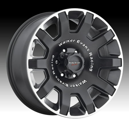 Silver Bullet Racing Walker Evans Racing 505U Bullet Proof Black Machined 17x8.5 6x5.5 1mm (505-7883U+01) ()