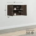 thumbnail image 5 of Elite 32" Stackable Wall Cabinet, Espresso, 5 of 8