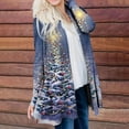 thumbnail image 6 of Uhndy 2022 Jackets for Women, Women Autumn And Winter Loose Long-sleeved Cardigan Christmas Print Coat Winter Coats Christmas Gifts for Women, 6 of 6