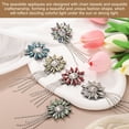 thumbnail image 4 of Uxcell 2 Pack Rhinestone Crystal Applique, 11 x 4cm Crystal Fringe Shoulder Epaulette Tassel Chain Sewing Applique Patches for Party Dresses Clothes Shoes DIY Craft, Champagne, 4 of 6