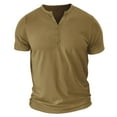 thumbnail image 2 of Ofreoo Men Casual Fashion Solid Round Neck Pullover T-Shirt Short Sleeve Tops Men’s Classic Fit Shirt, 2 of 7