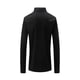 thumbnail image 4 of Blusa y camisa de manga larga con cuello vuelto para hombre, camisa deportiva de color liso con solapa y cremallera, blusa de manga larga con solapa para hombre, 4 of 8
