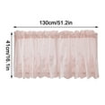 thumbnail image 3 of Lace Floral Lace Curtains Kitchen Coffee Curtains Bedroom Rod Curtains Lace Short Curtains Lace Curtains 51 X 16 Inches 1Panels Polyester Curtains,E,Polyester, 3 of 8