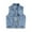 Blue2, variant on Kids' Retro Denim Vest Sleeveless Collared Button Down Washed Jacket Fashionable Casual Vest for Back-to-School & Outings (2-12 Years)