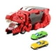 thumbnail image 5 of Juguete para vehículo de transporte de golondrinas, juguete transformador para coche de dinosaurio, vehículo para tragar dinosaurios para niños de 3, Rojo 2 Coches, 5 of 7