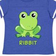 thumbnail image 4 of Inktastic Ribbit Cute Green Frog Boys or Girls Toddler T-Shirt, 4 of 5