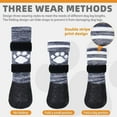 thumbnail image 3 of KOOLTAIL Anti Slip Dog Socks to Prevent Licking Paws for Hot/Clod Pavement,Waterproof Long Snow Dog Boots&Paw Protectors with Straps Traction Control for Hardwood Floor for Small Medium Large Dogs, 3 of 6