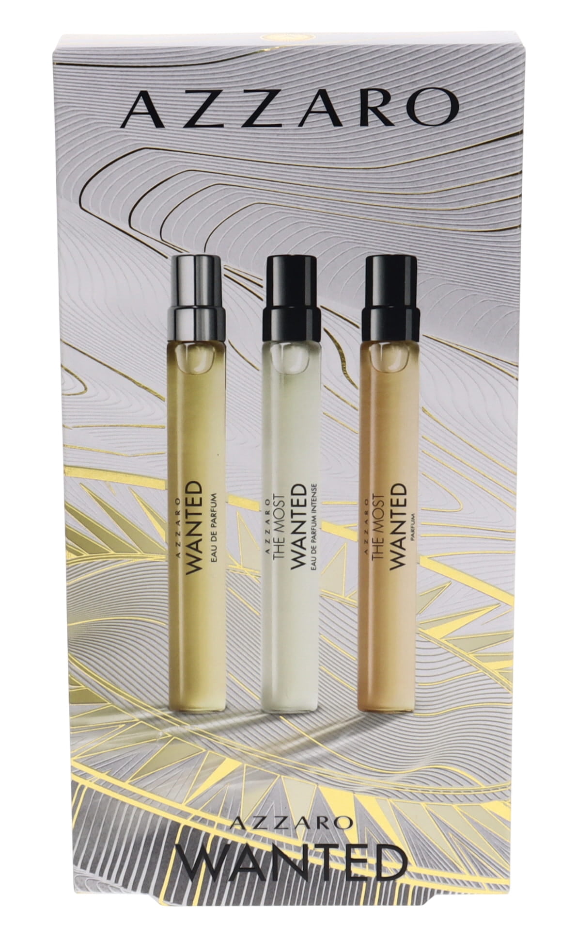 Azzaro Wanted Mens Cologne Discovery Set - 3-Piece Fragrance Kit