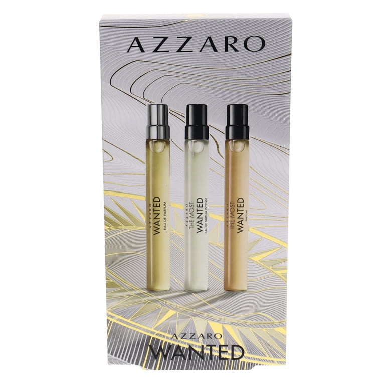 Azzaro Wanted Mens Cologne Discovery Set - 3-Piece Fragrance Kit