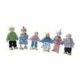 thumbnail image 4 of Muñecas en miniatura de casa de muñecas ,Wooden Dollhouse Dolls Finter Play ,Figuras de personas en miniatura Mini Dolls House Toy ,Juego de juego de muñecas de la familia de los, 4 of 9