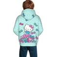thumbnail image 5 of Hello Kitty Hoodie 3D Print Pullover Hooded Long Sleeve Sweatshirts Tops Blouse with Pocket for Boys Girls Small, 5 of 6