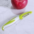 thumbnail image 4 of Stainless Steel Kitchen, Vegetable Peeler, Julienne Peeler Vegetable Peeler, Produce Skin Removal, Kitchen Handles, Lime White, 1 Pc, 4 of 8