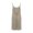 Khaki, variant on HBBIKVI Open Back Mini Slip Dress for Women Summer Sleeveless Dress with Spaghetti Straps,Side Slit Hem,and Lightweight Relaxed Fit for Beach Summer Outings