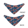 thumbnail image 3 of Rateoe Tropical Leaves Print Pet Scarf for Dogs and Cats – Stylish Reflective Design, Breathable & Durable Pet Bandana with Quick-Release Buckle-Medium, 3 of 5