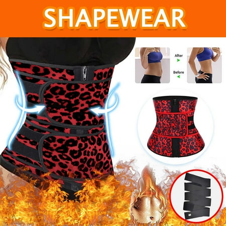 

Ecqkame Womens Sexy Underbust Waist Training Corset Bustier Clearance Women Wrap Waist Belt Slimming Body Shaper Plus Size Waist Trainer Shapeware Red M