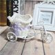 thumbnail image 2 of Cesta de flores con jarrón de ratán, pequeño triciclo de ratán, accesorios decorativos para disparar, boutique creativa, bicicleta, 2 of 3