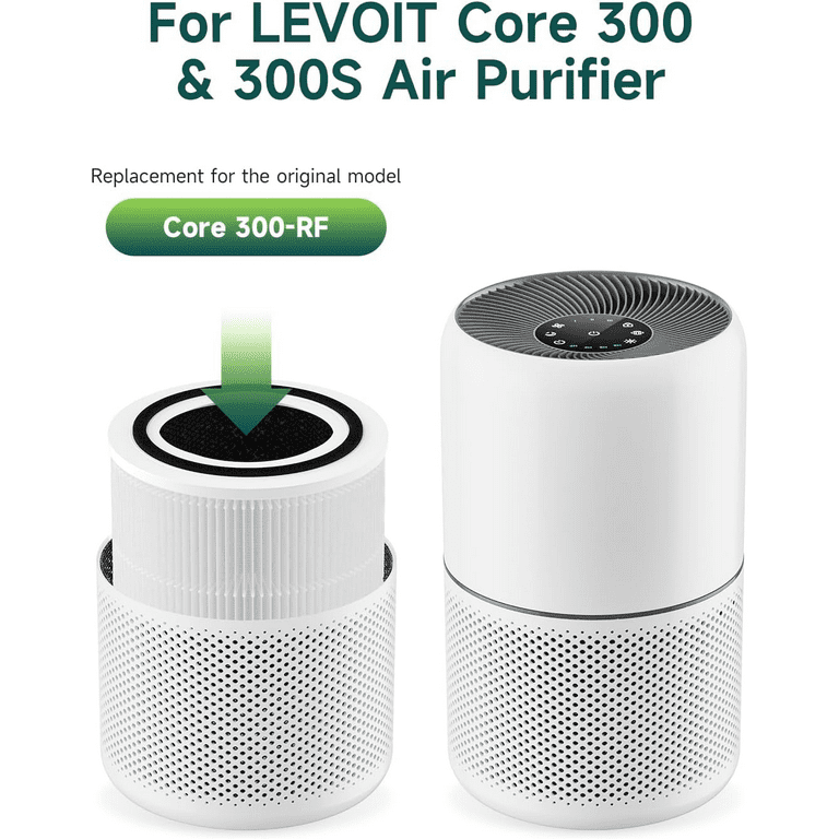 2 Pack Levoit Core 300 Air Purifier Filters: Compatible with