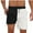White 1, variant on hotojiny Mens 2 in 1 Running Shorts Lightweight Quick Dry Athletic Shorts with Liner Stylish Colorblock Workout Shorts for Beach