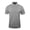 Gray, variant on Midweight Men's Short Sleeve Polo, Moisture-Wicking Uniform Shirt