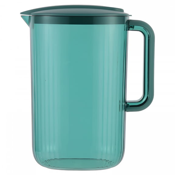 ACDANC Water Pitcher 1 Gal Plastic Juice Pitcher W/ Lid Water Jug Iced Tea Lemonade Beverage Jar (7.32"X3.94"X8.74")