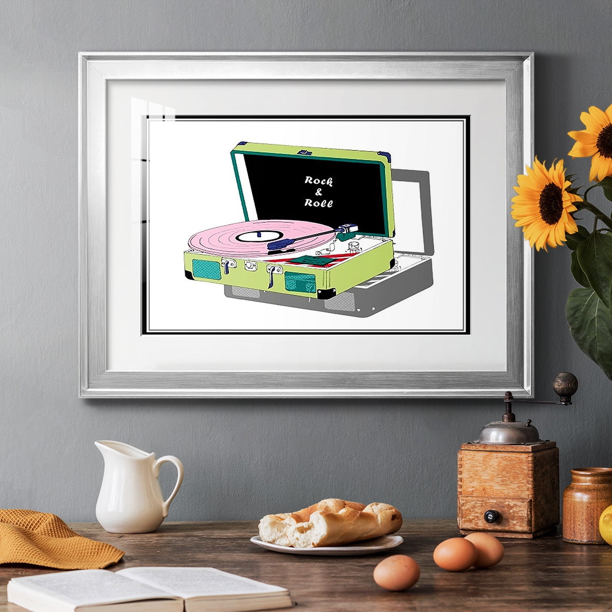 Record Shop II Premium Framed Print - Ready to Hang