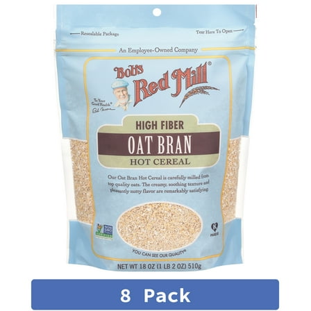 Bob's Red Mill Oat Bran 18 oz (Pack of 8)
